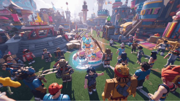 Update game Roblox bulan ini dengan suasana map yang ramai pemain