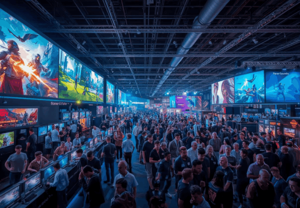Pameran game internasional yang menunjukkan ketatnya persaingan industri game.