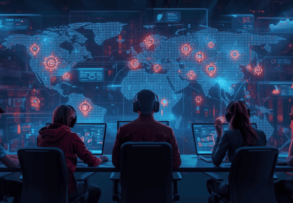 Persaingan global dalam industri game digital modern.