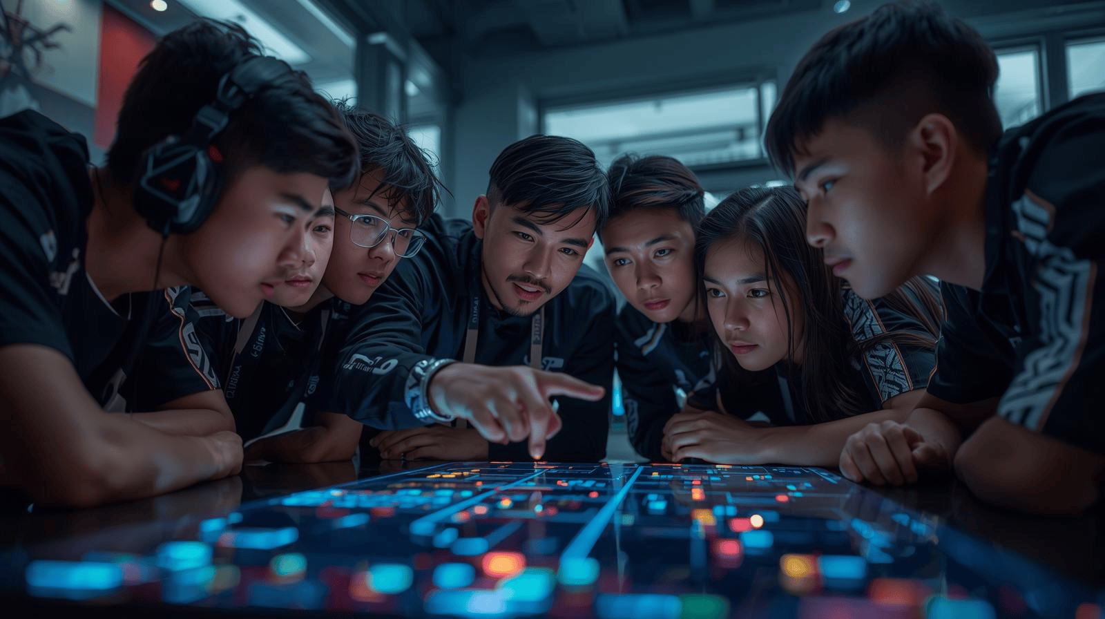 Tim esports muda Indonesia berdiskusi strategi bersama pelatih